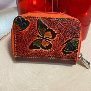 Double zip card/ coin holder